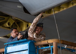 Iraqi Air Force maintainers perform C2 checks [Image 6 of 10]