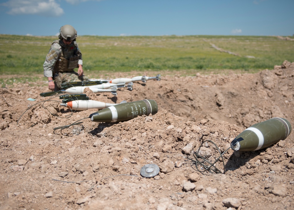 EOD team clears munitions, ensures safety