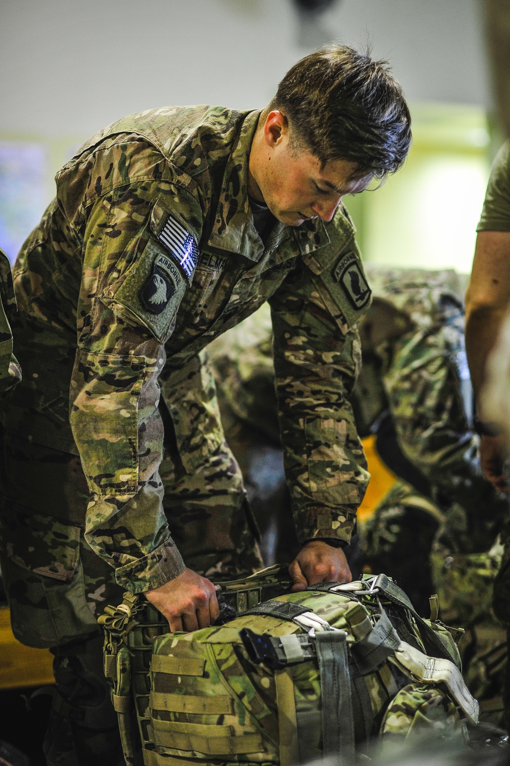 Paratrooper ready to fight