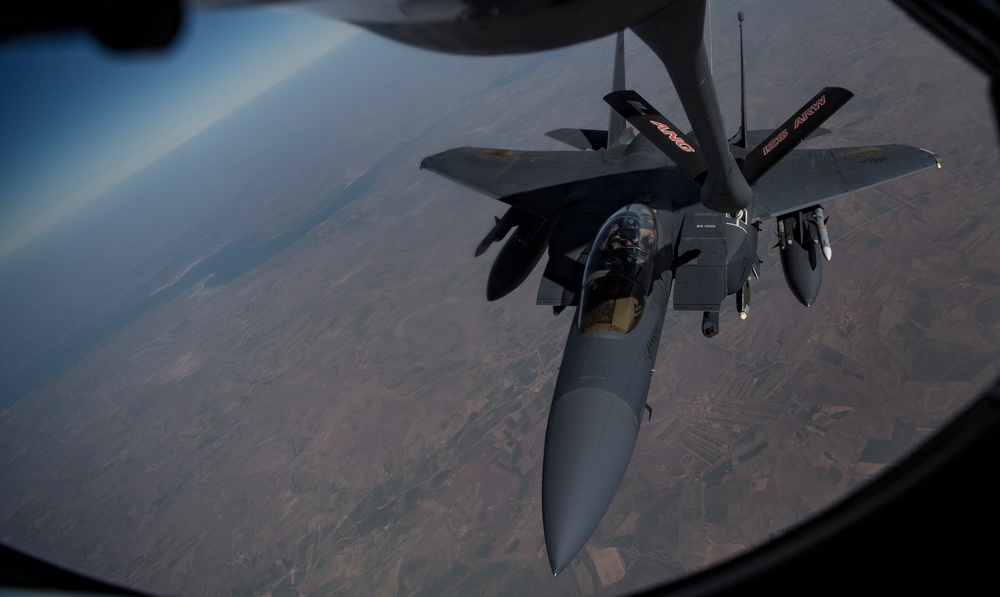 The 28th Expeditionary Air Refueling Squadron supports OIR