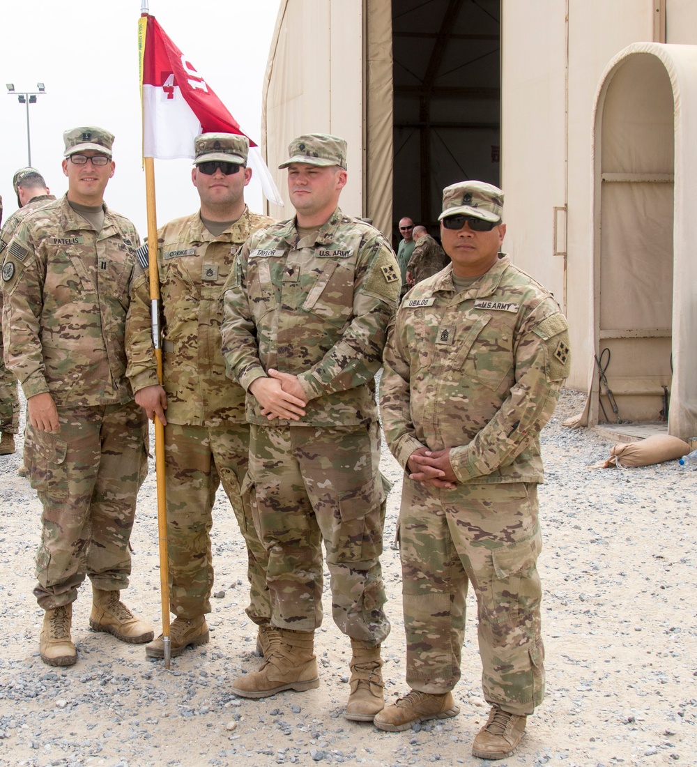 Soldiers with Class 19-704 Graduate BLC at Camp Buehring