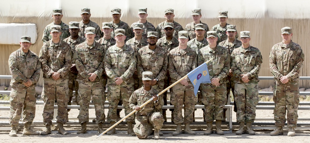 Soldiers with Class 19-704 Graduate BLC at Camp Buehring