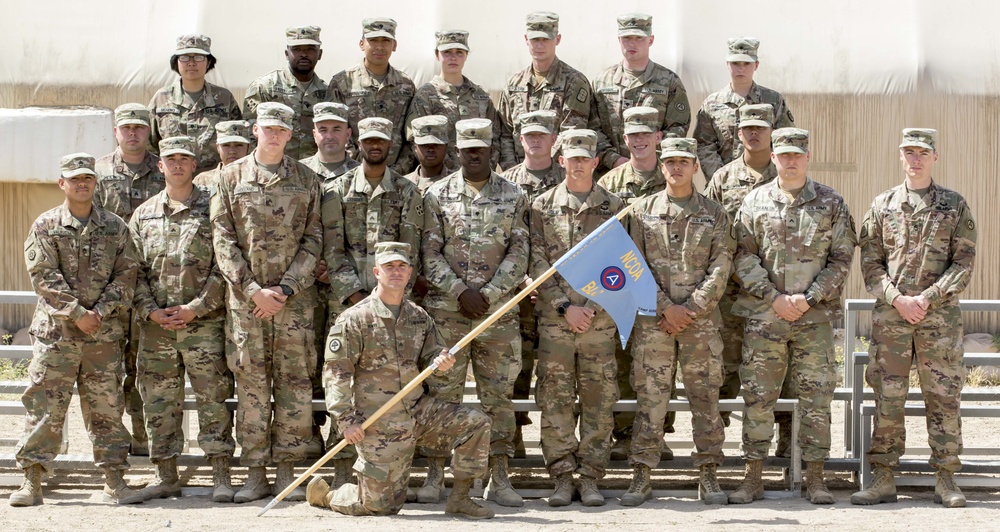 Soldiers with Class 19-704 Graduate BLC at Camp Buehring