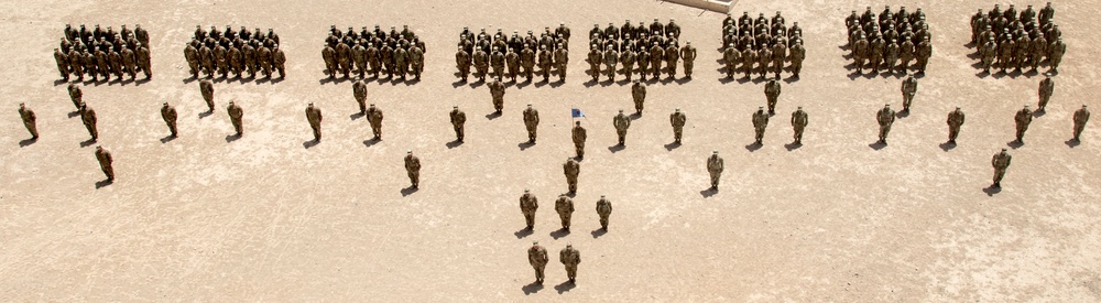 Soldiers with Class 19-704 Graduate BLC at Camp Buehring