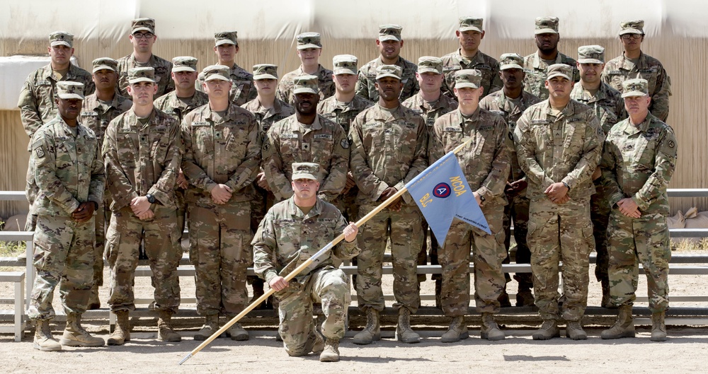 Soldiers with Class 19-704 Graduate BLC at Camp Buehring