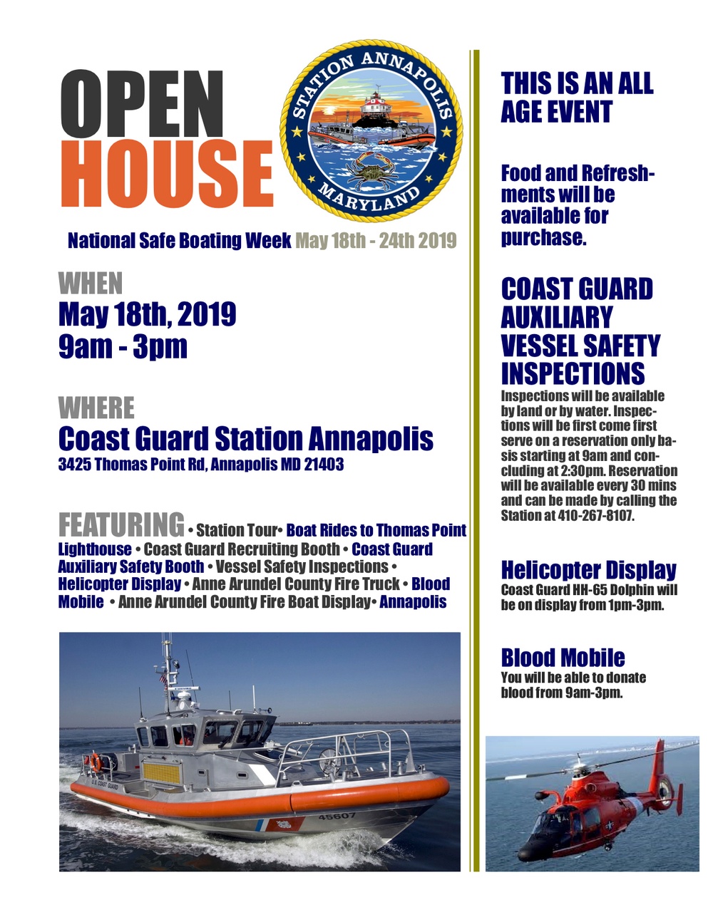 Coast Guard hosts interactive open house, Annapolis, Md.