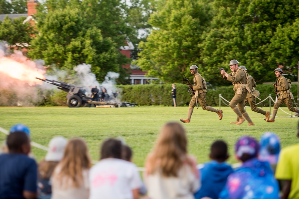 Lt. Gen. Nadja Y. West hosts Twilight Tattoo