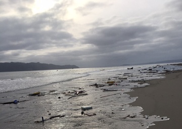 Coast Guard responds to fishing vessel grounded on Clatsop Spit near the Columbia River Bar entrance, Wash.
