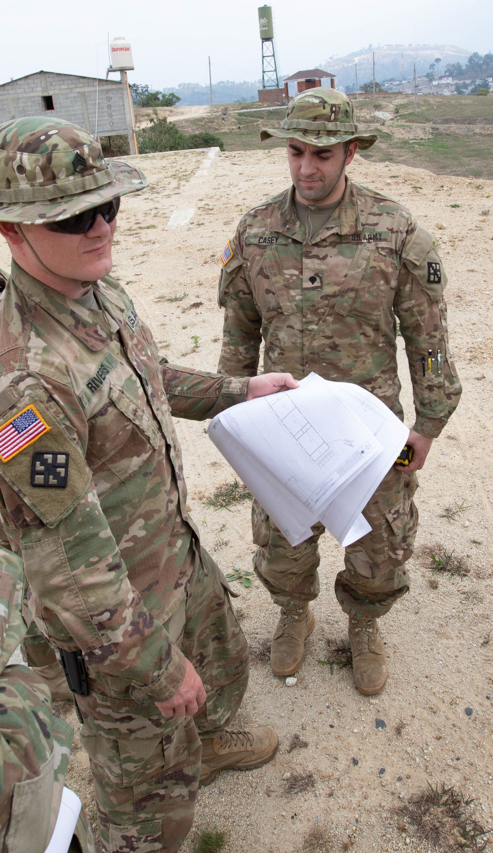 411th Engneer Brigade begins the Aldea Eucalypto School building project during exercise Beyond the Horizon 2019