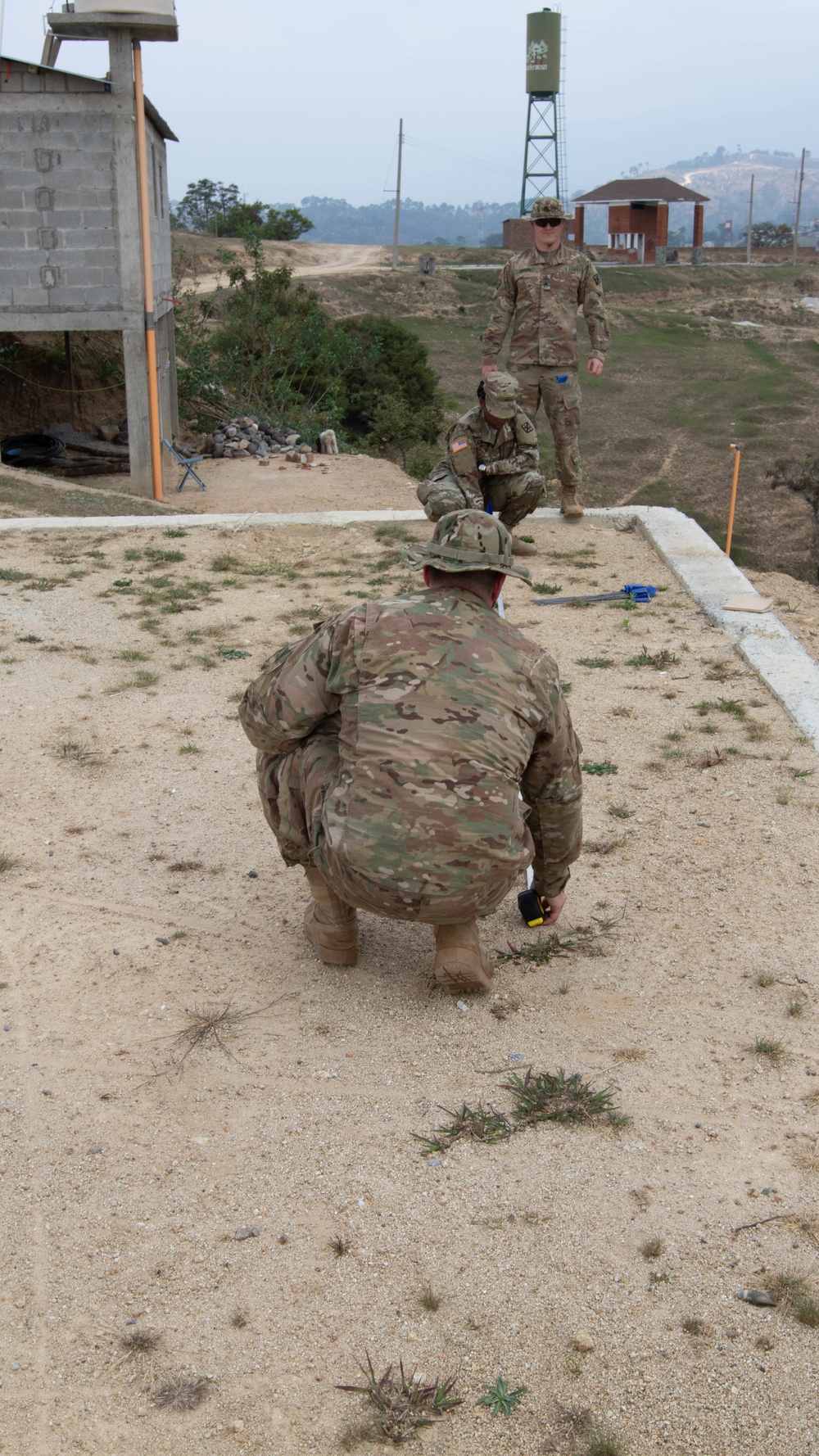 411th Engneer Brigade begins the Aldea Eucalypto School building project during exercise Beyond the Horizon 2019