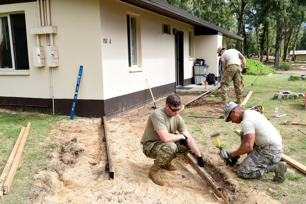 169th Civil Engineer Squadron trains at Bellows Air Force Base