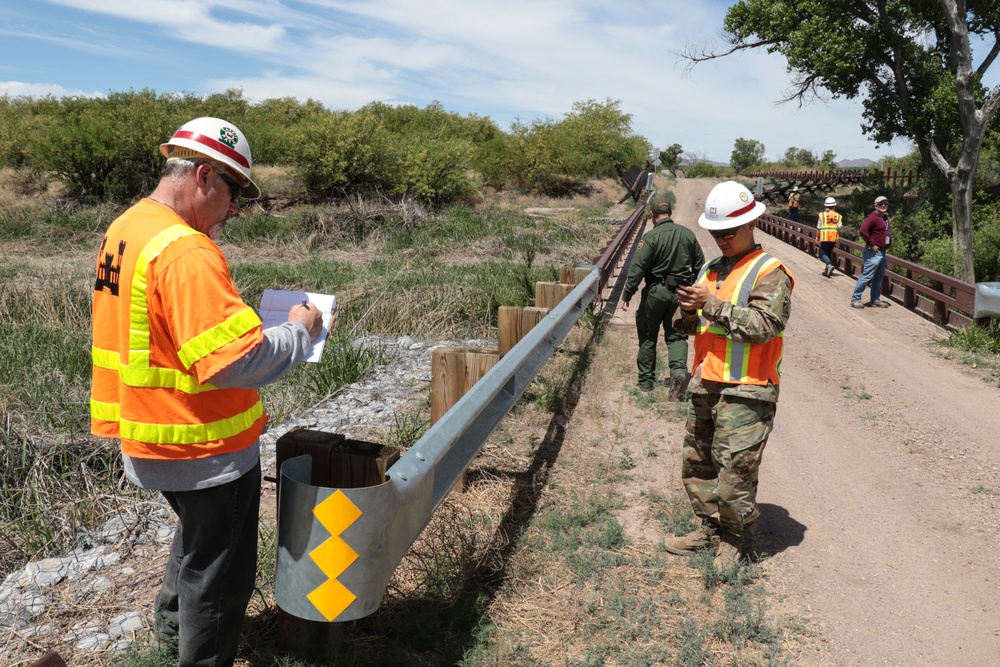 Corps conducts border barrier assessments