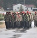 Wisconsin Challenge Academy cadets march at Fort McCoy