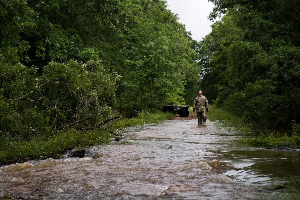 East reservation flooding on Barksdale