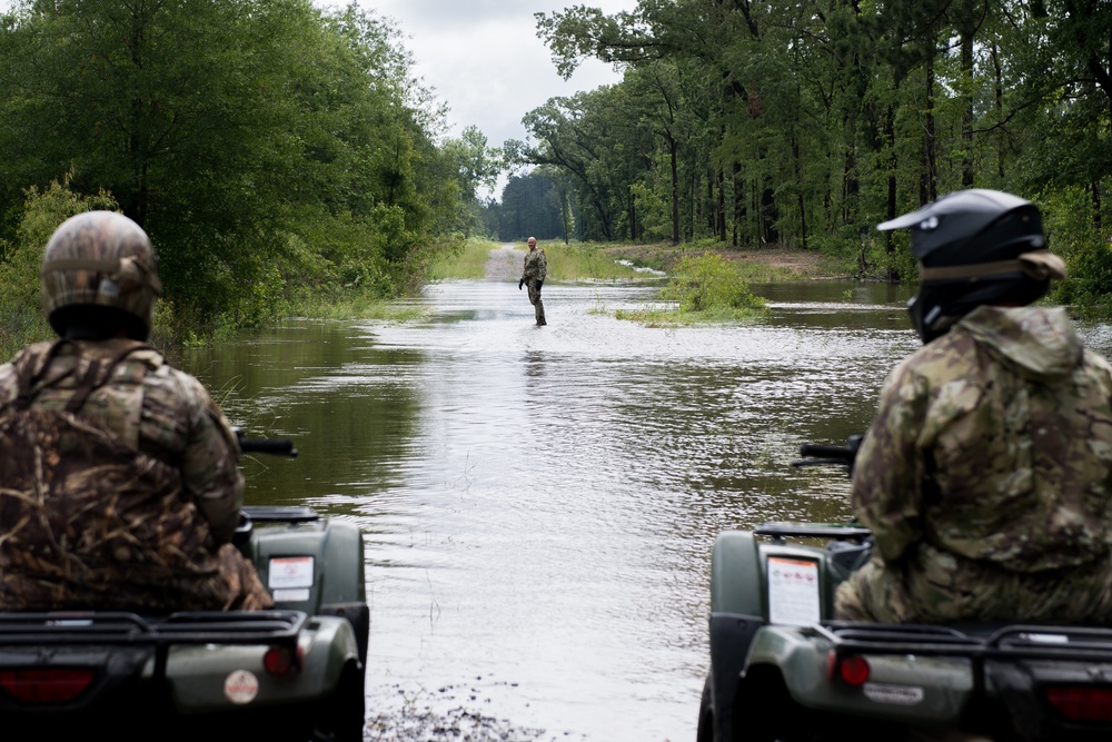 East reservation flooding on Barksdale