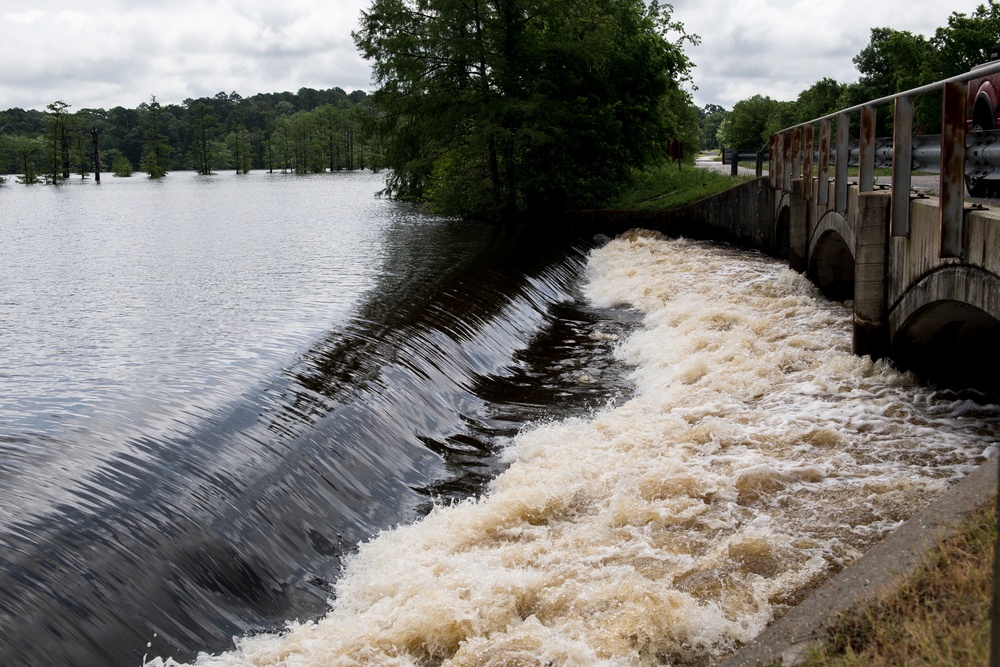 East reservation flooding on Barksdale