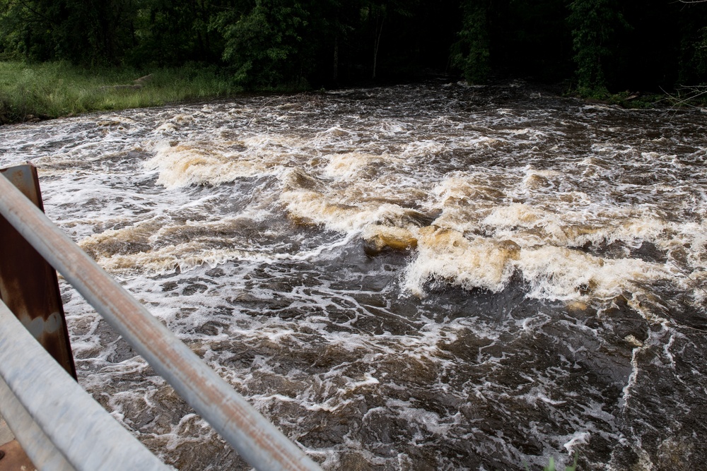 East reservation flooding on Barksdale