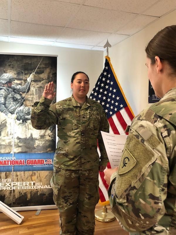Hoosier National Guard soldier extends service