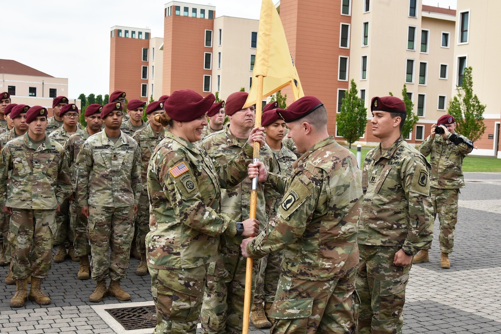 Alpha Company, 173rd Brigade Support Battalion, 173rd Airborne Brigade,Change of Command Ceremony