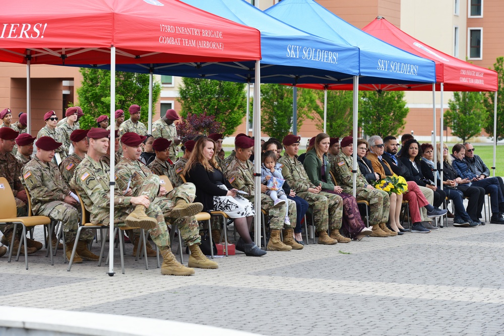 Alpha Company, 173rd Brigade Support Battalion, 173rd Airborne Brigade,Change of Command Ceremony