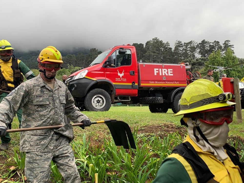 New York Air National Guardsmen train with South African Firefighters