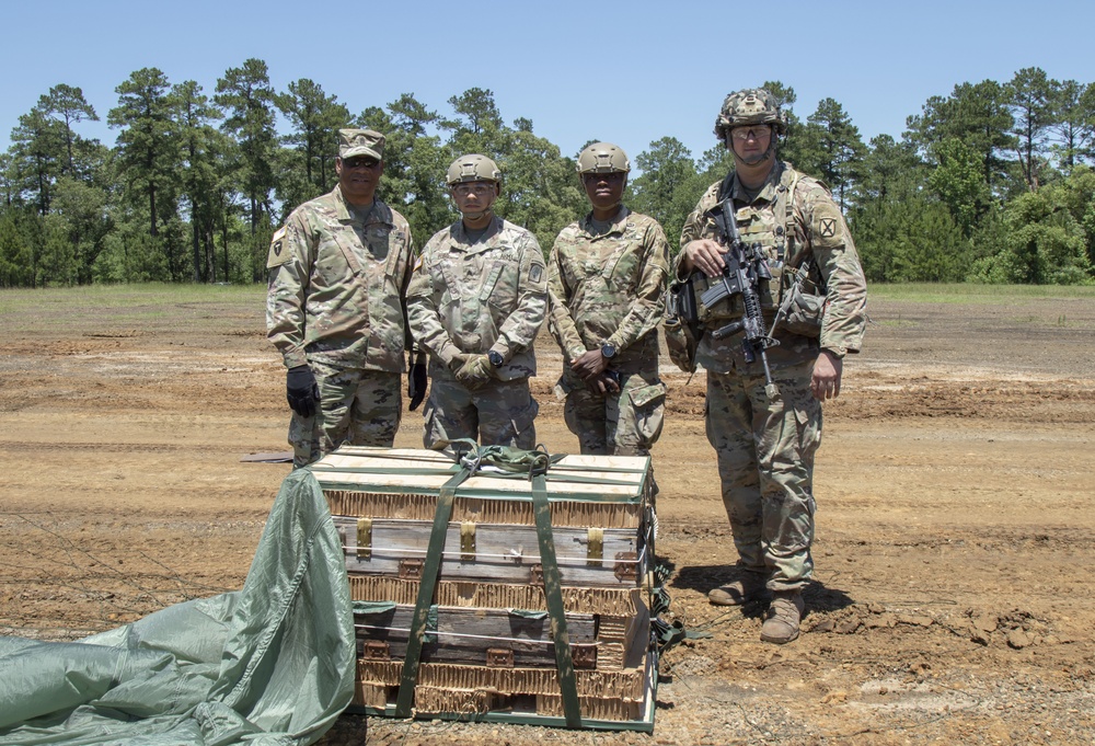 86th IBCT (MTN) Stages Airdrop During JRTC Rotation 19-07