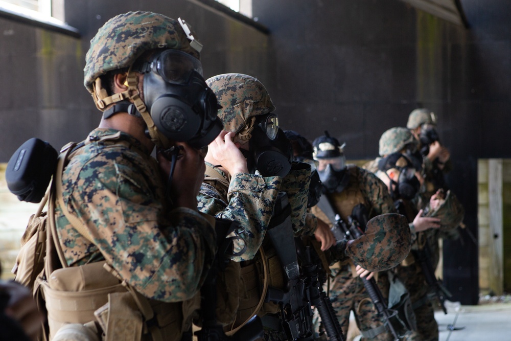 Marine and Sailors take part in the annual 2nd MLG squad Competition