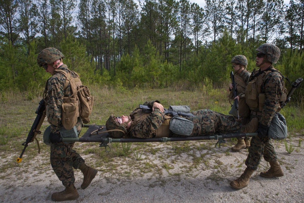 Marines and Sailors Take Part in 2nd Marine Logistics Group Annual Squad Competition