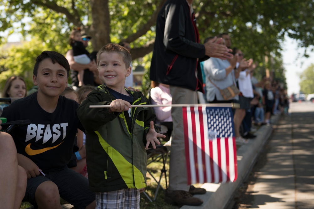 Travis Marches in Dixon May Fair Parade