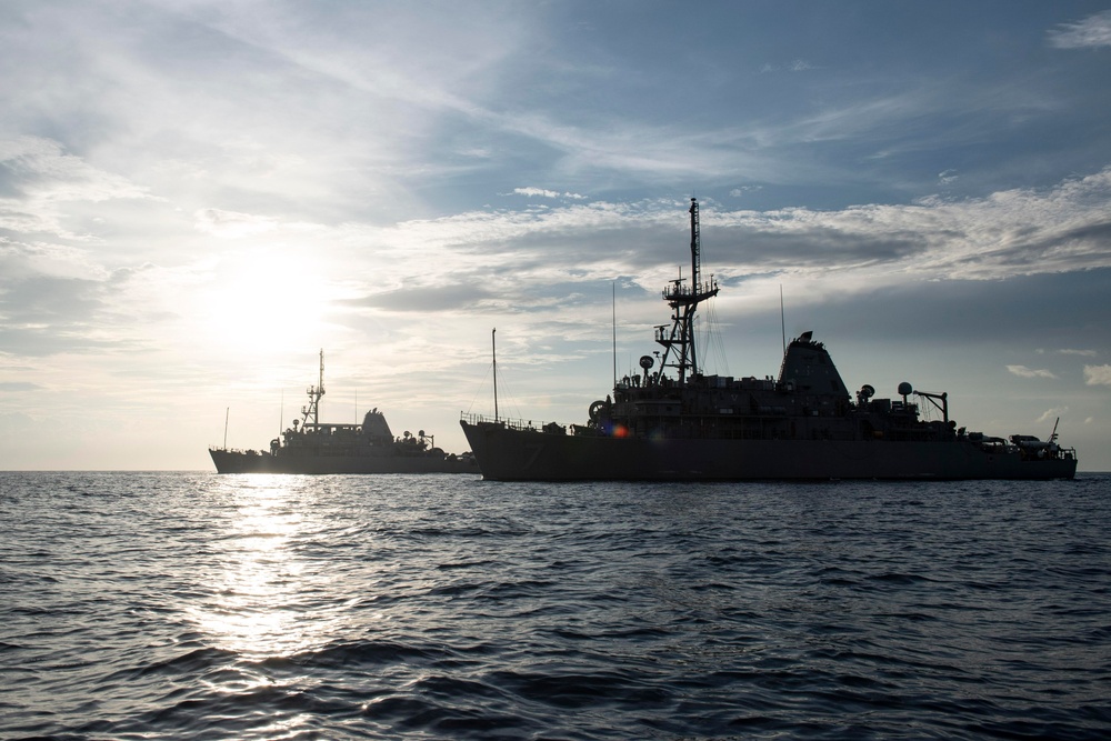 USS Patriot and USS Pioneer photo exercise