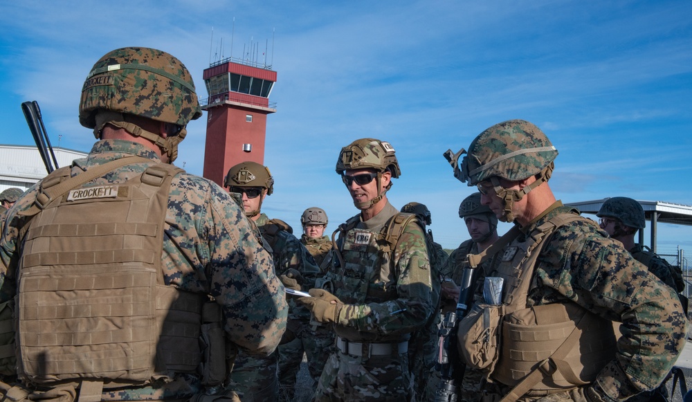 USMC transfers airfield over to USAF during NE19