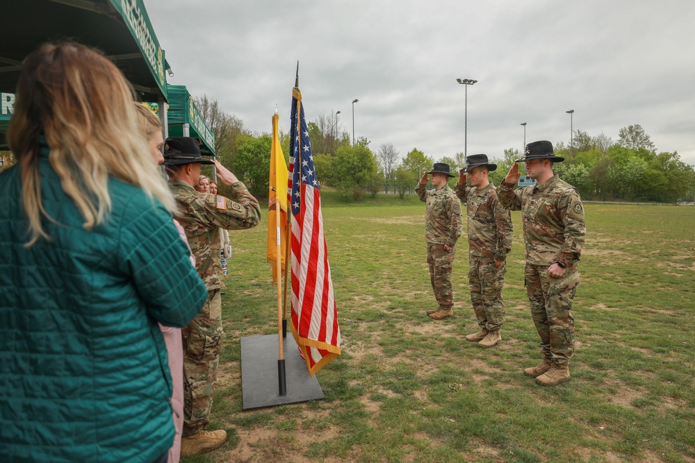 Lightning Troop change of command ceremony