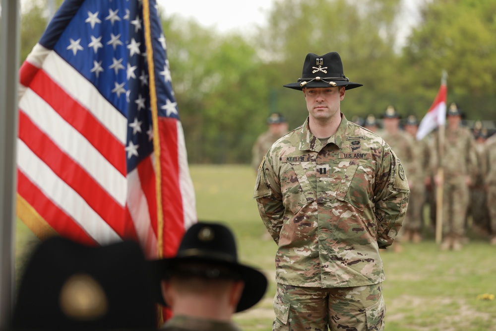 Lightning Troop change of command ceremony