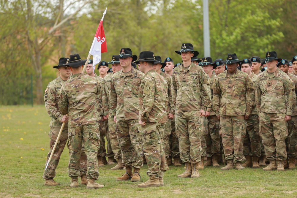 Lightning Troop change of command ceremony