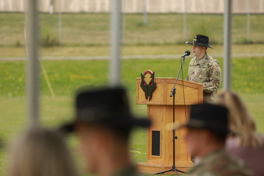 Lightning Troop change of command ceremony