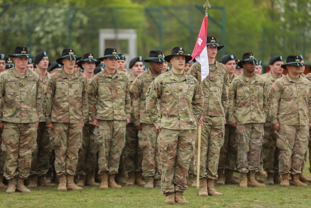 Lightning Troop change of command ceremony