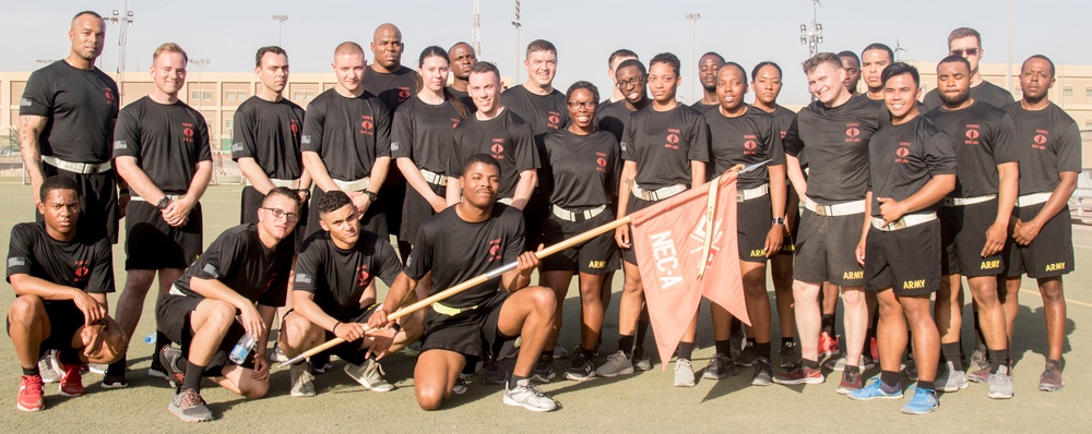 Service Members participate in Best Cyber Warrior Signal Run at Camp Arifjan