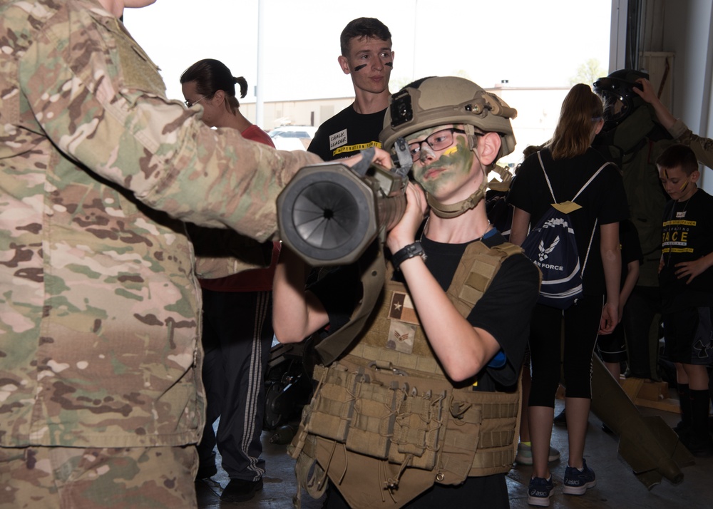 Whiteman AFB hosts mock deployment for children