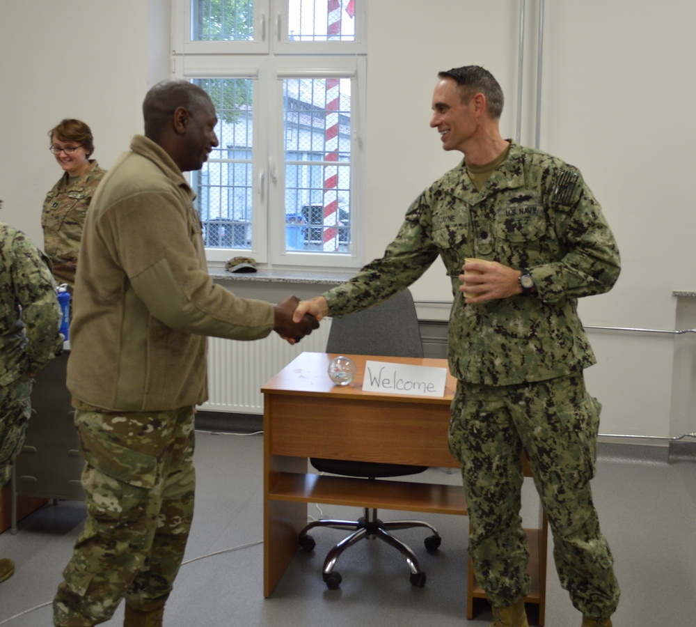 22 Naval Construction Regiment begins turn-over with the Army 372nd Engineer Brigade