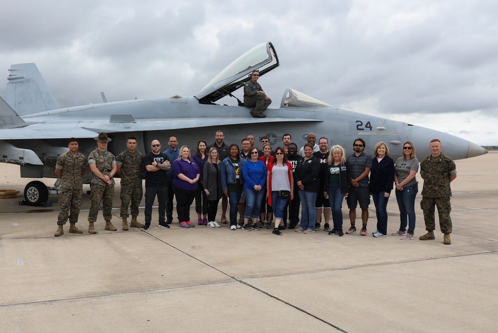 Educators become the educated with jets, bands, and history