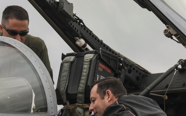 Educators become the educated with jets, bands, and history