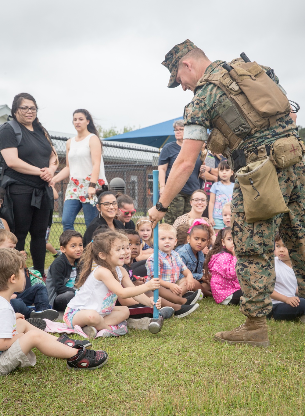 Cherry Point Police visit Child Development Center