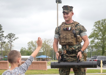 Cherry Point Police visit Child Development Center
