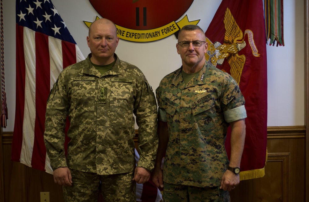 US, Ukrainian Marine Corps leaders meet during Key Leader Engagement