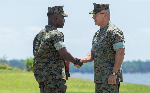 2nd Marine Logistics Group Service Members Receive Awards for Excellency