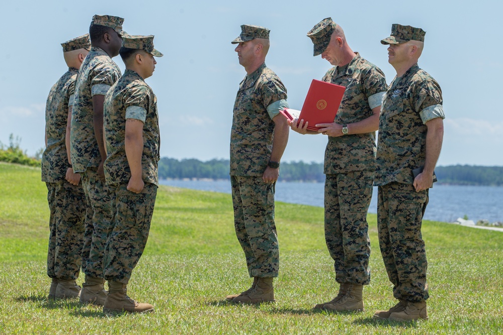 2nd Marine Logistics Group Service Members Receive Awards for Excellency