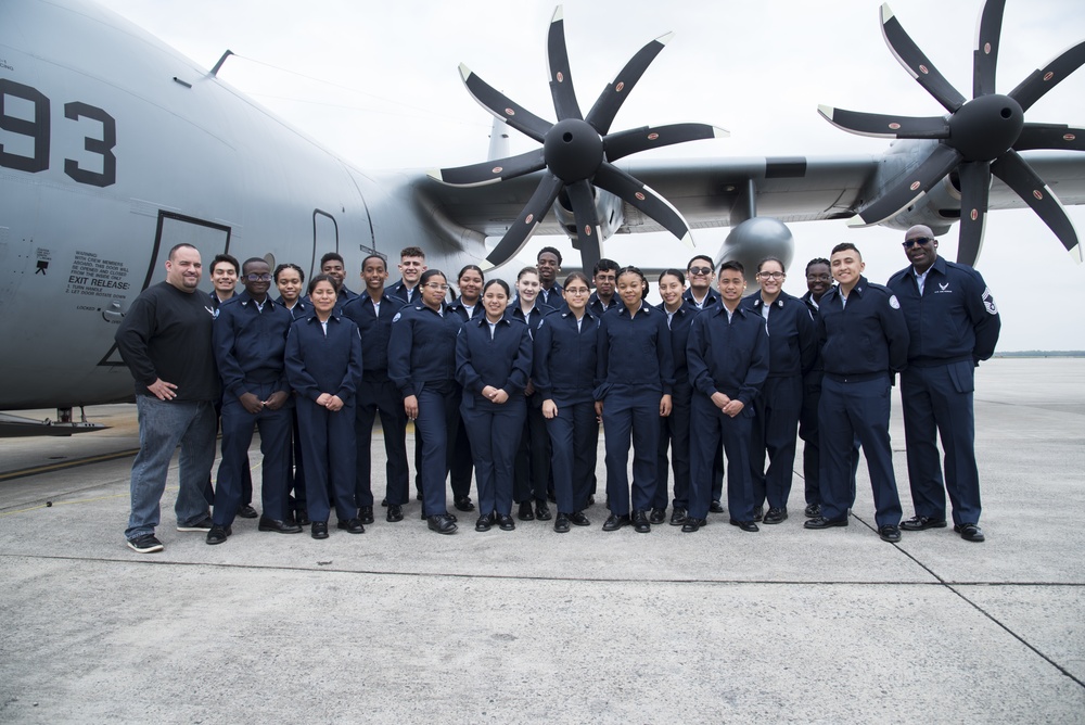 West Orange High School JROTC cadets tour JB MDL