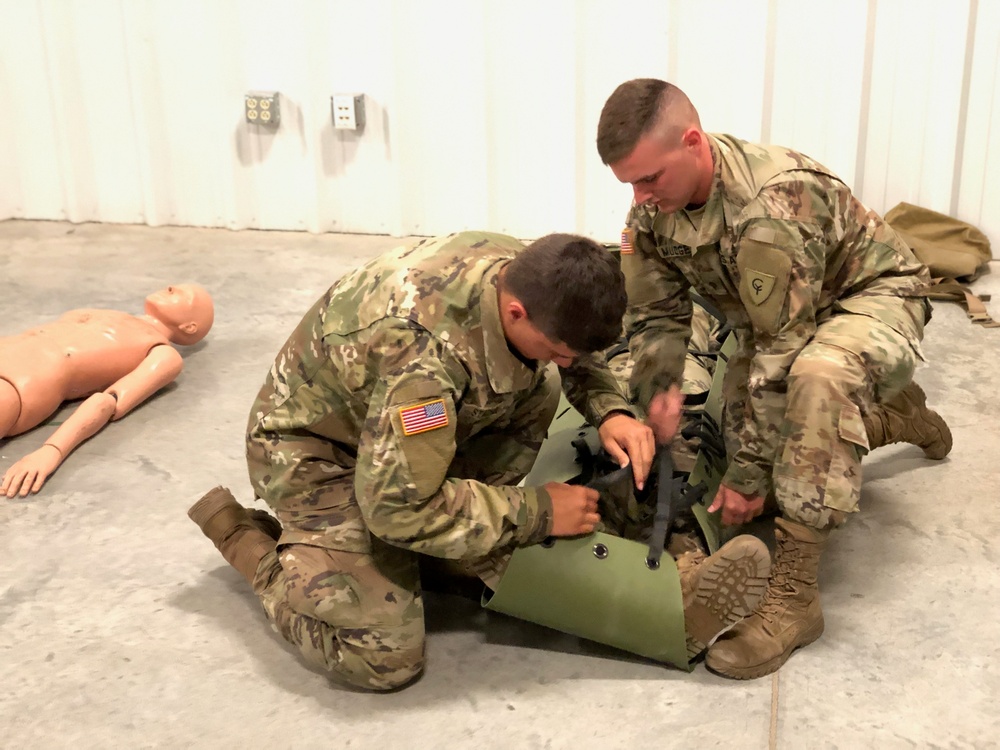 38th ID soldiers train for tactical combat care