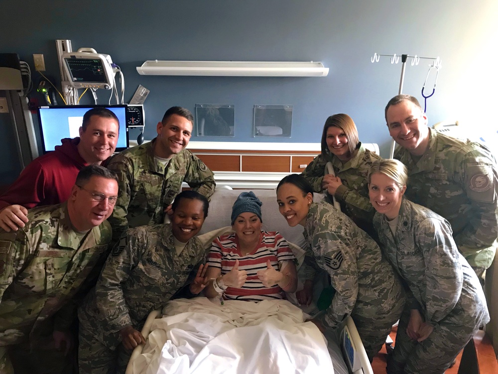 Against the odds: Airman battling rare cancer found in less than 25 people worldwide