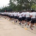 U.S. service members of Task Force Rise and Guatemalan 5th Infantry Brigade join forces during 2-mile fun run
